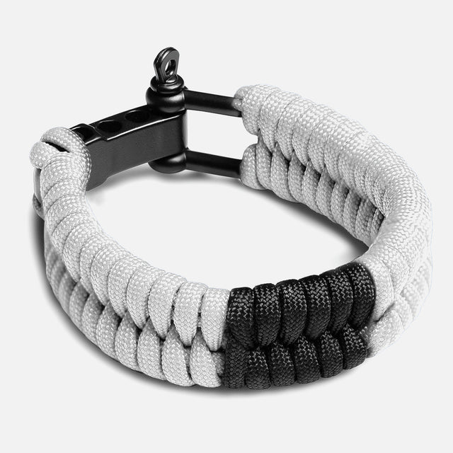 Brățară Paracord Jiu Jitsu Hayabusa – Alb
