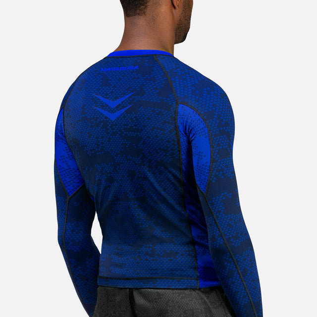 Hayabusa Rashguard Ranked Mâneci Lungi - Albastru