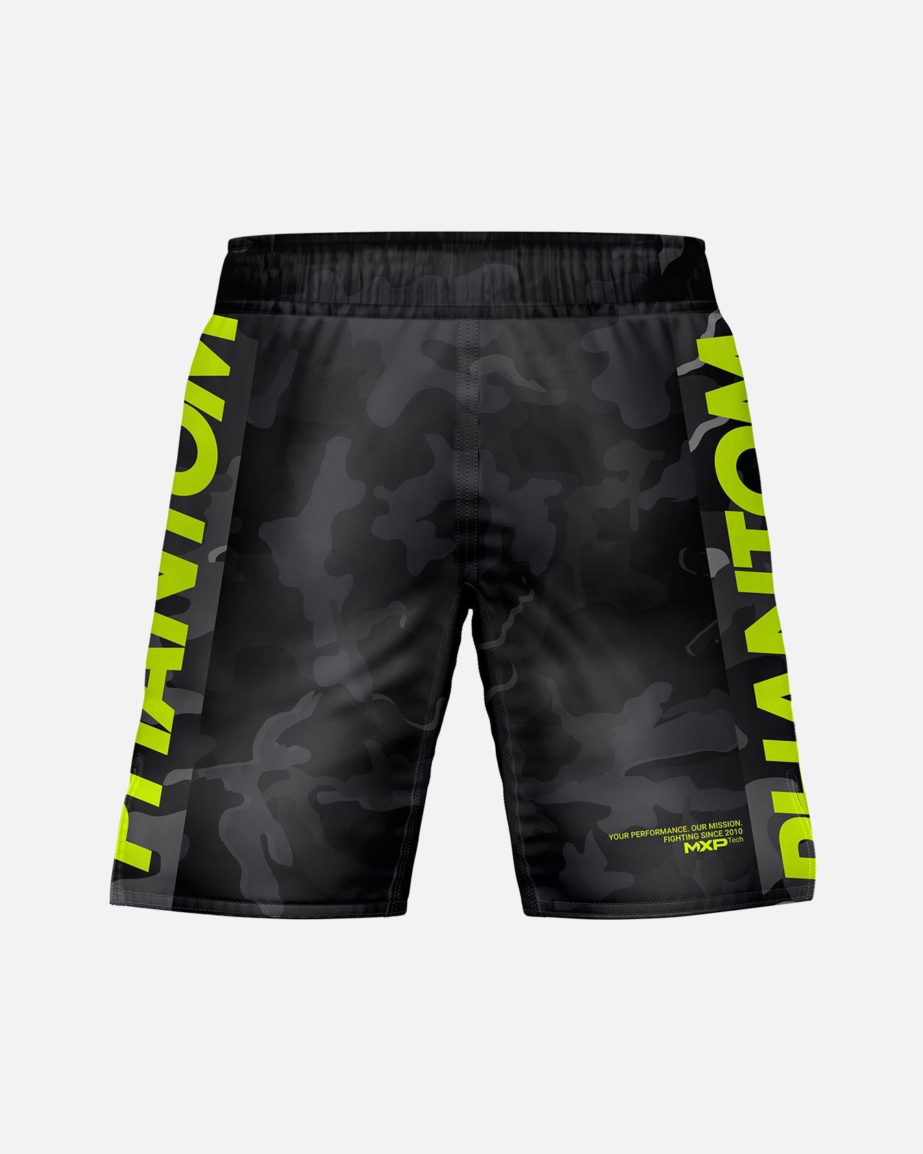 Shorts de MMA Phantom Athletics EVO Neon – Noir Camo/Neon