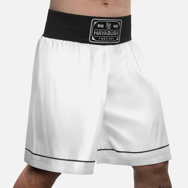 Pantaloni scurți de box Hayabusa Pro – Alb
