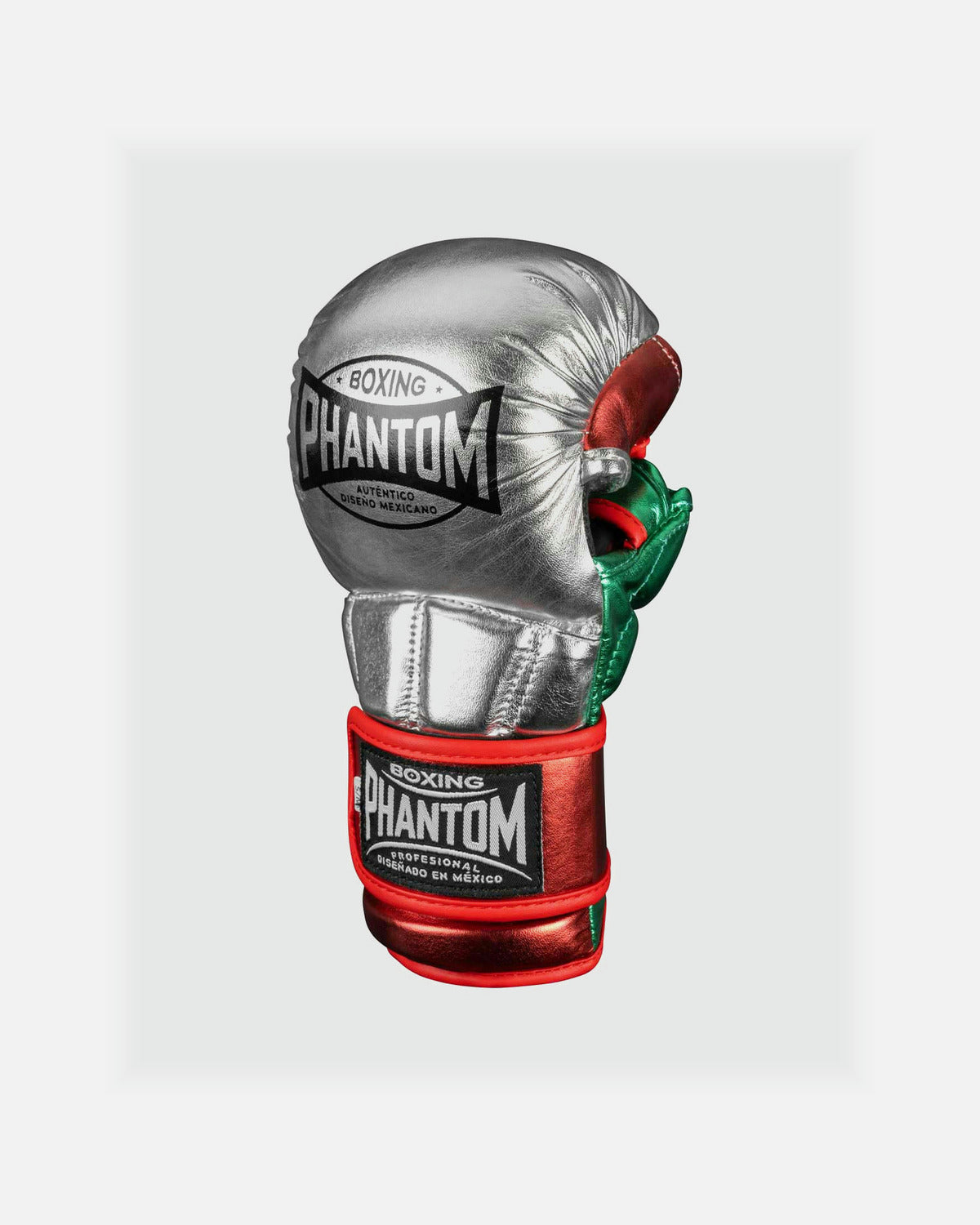 Phantom Athletics MMA Handschoenen Mexico - Zilver/Groen/Rood