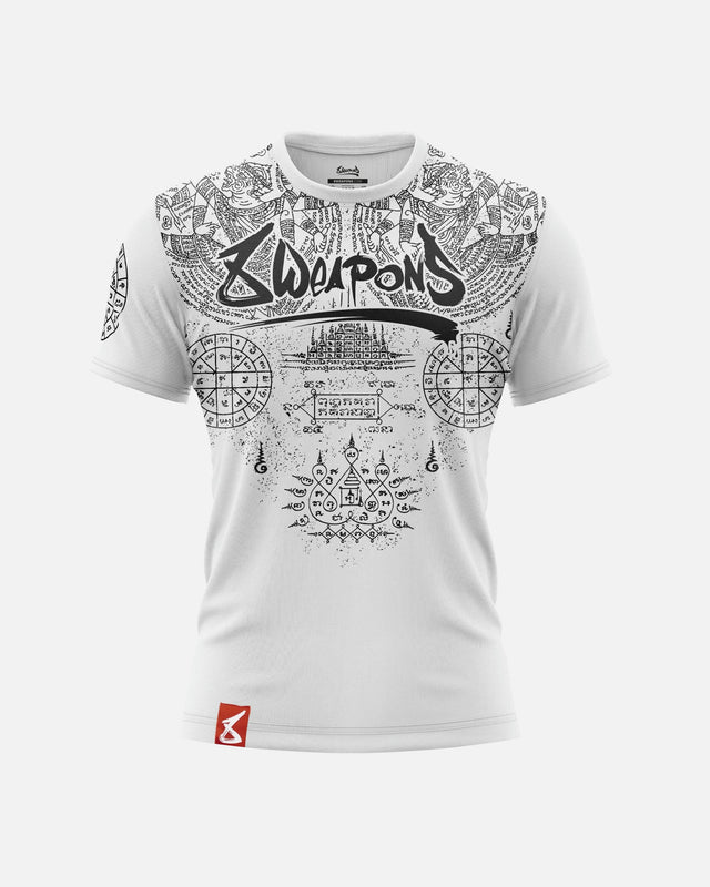 8 WEAPONS T-Shirt Yantra – White