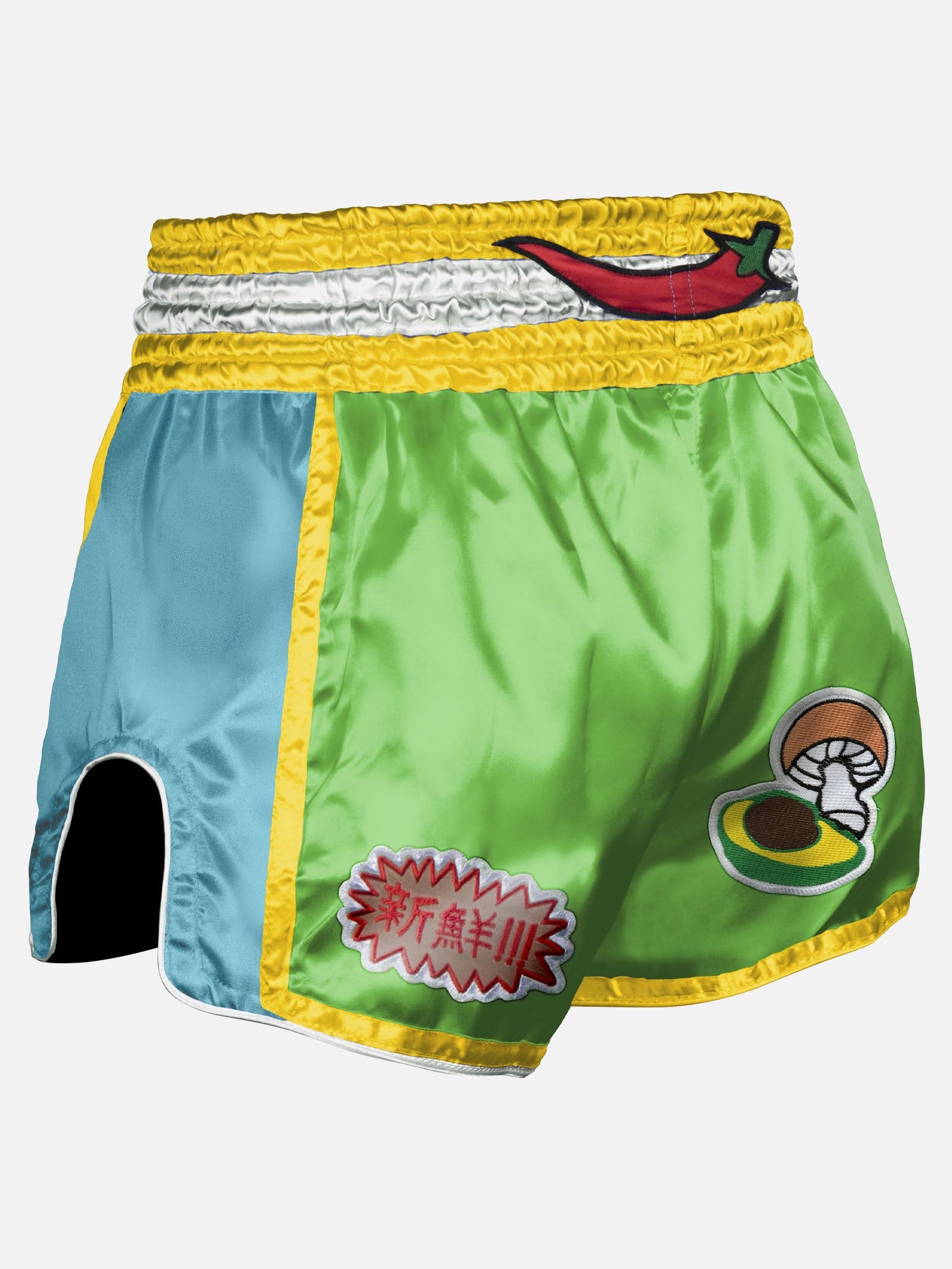 8 WEAPONS Muay-Thai-Shorts Yummy – Grün
