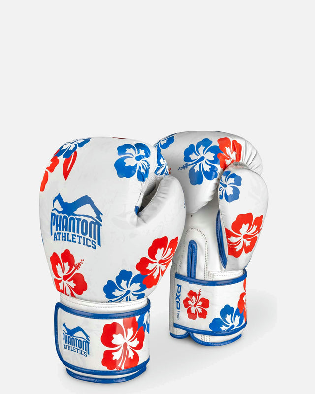 Luvas de boxe Phantom Athletics Hawaii – Branco/Azul/Vermelho