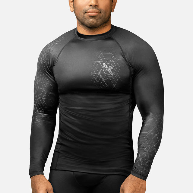 Hayabusa Rashguard Geo Lange Ärmel – Grau