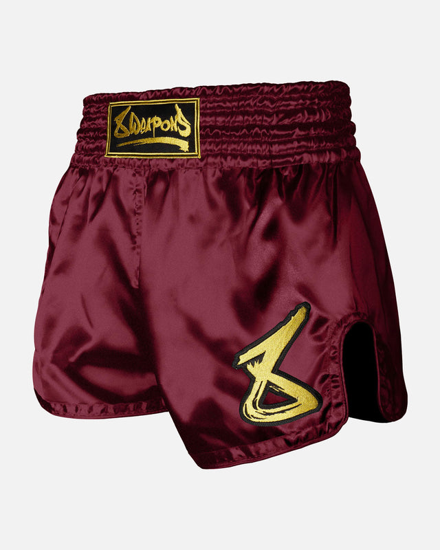 Pantaloni scurți Muay Thai 8 WEAPONS Strike – Bordeaux