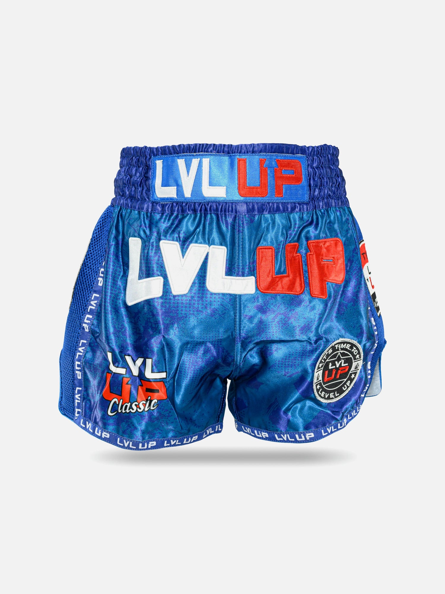 Calções de Muay Thai LVL UP Stadium – Azul