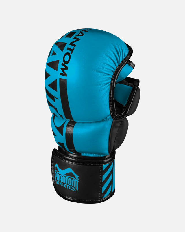 Mănuși MMA Phantom Athletics APEX – Albastru Neon