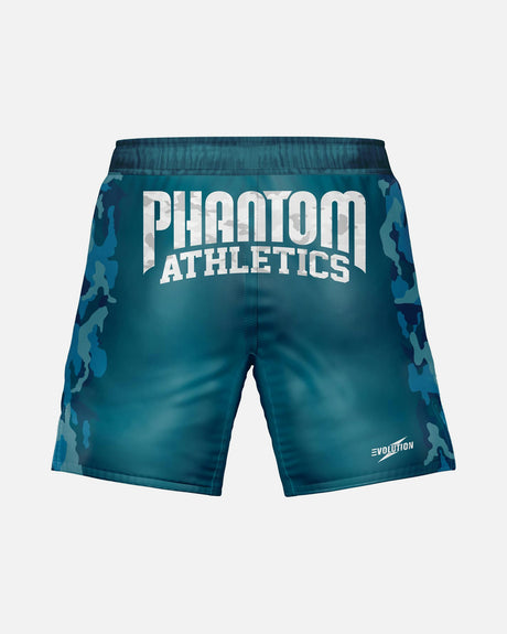 Pantaloncini MMA Phantom Athletics EVO Warfare – Blu marinaro Camo