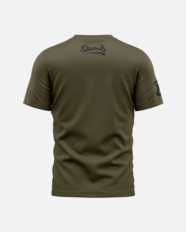 Camiseta 8 WEAPONS Sak Yant Tigers – Oliva