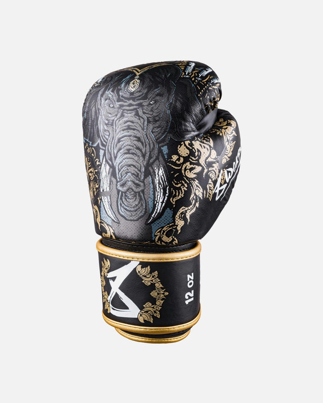 Guantoni da boxe 8 WEAPONS Three Elephants 2.0 – Nero/Oro
