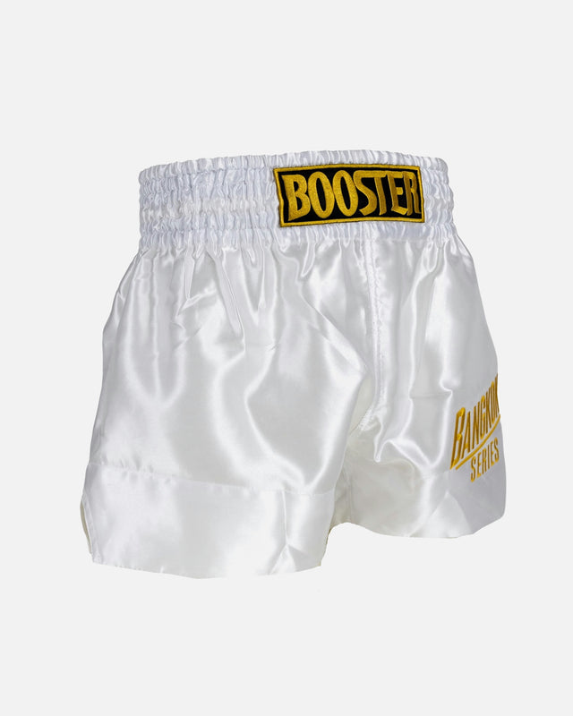 Calções de Muay Thai Booster Bangkok – Branco
