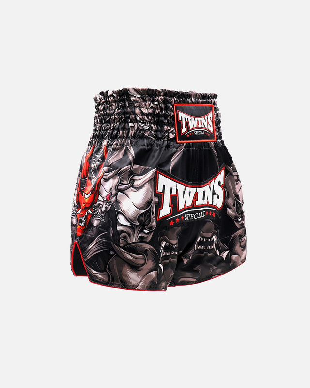 Muay Thai trenky Twins Special TTBL Kabuki – Černé
