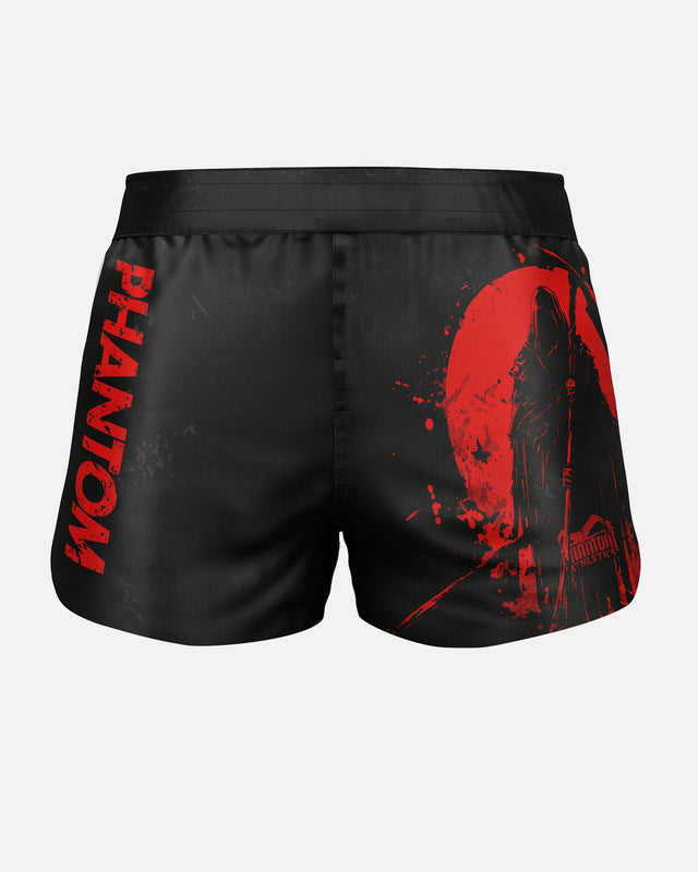 Pantalones de MMA Phantom Athletics Fusion-R Reaper – Negro/Rojo