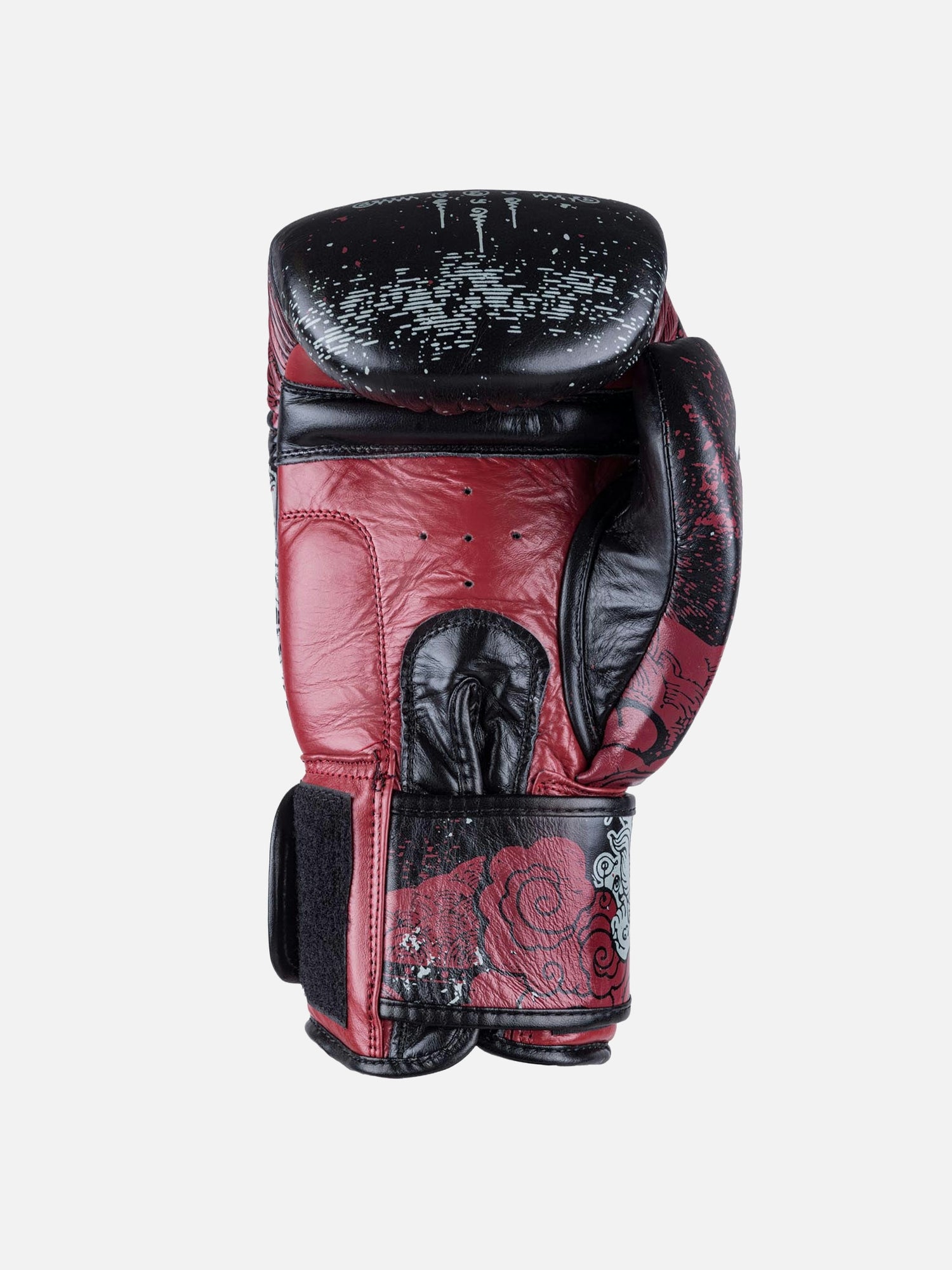Luvas de boxe 8 WEAPONS Hanuman Yant – Preto/Vermelho