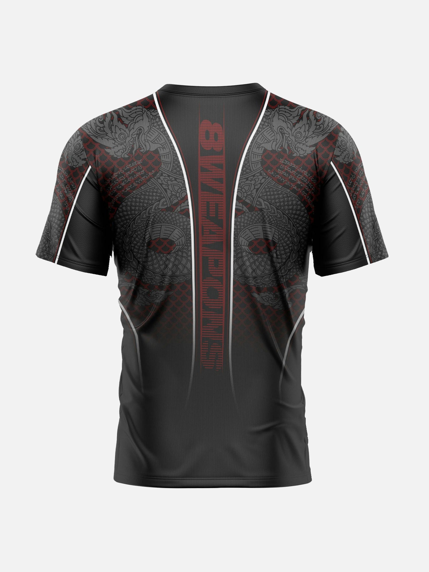 8 WEAPONS T-shirt Functionel Naga Yant – Sort/Rød