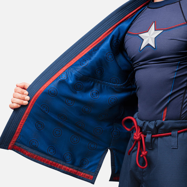 Kimono de BJJ Marvel Captain America – Bleu
