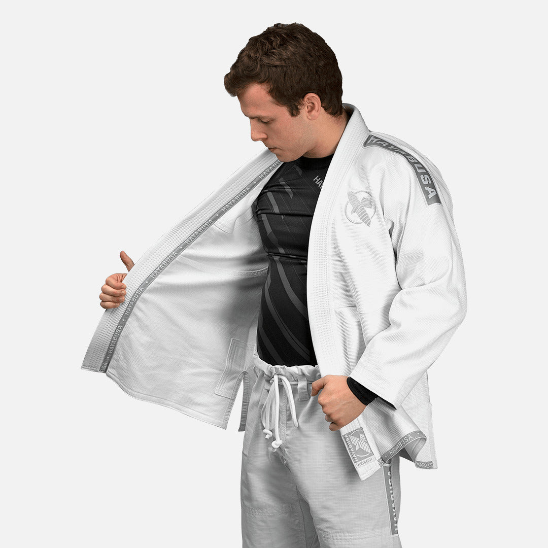 Kimono BJJ Hayabusa Lightweight – Alb