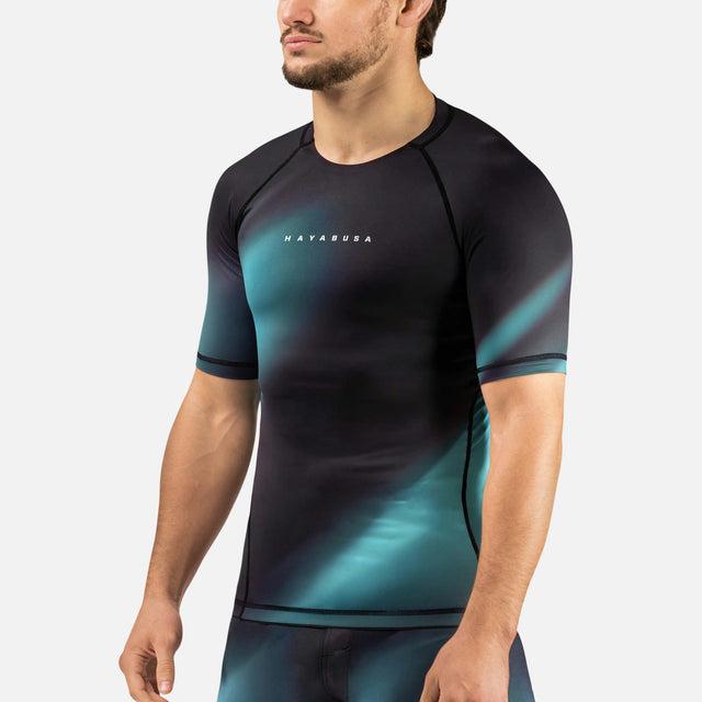 Hayabusa Rashguard Apex Nova Kurzarm – Türkis