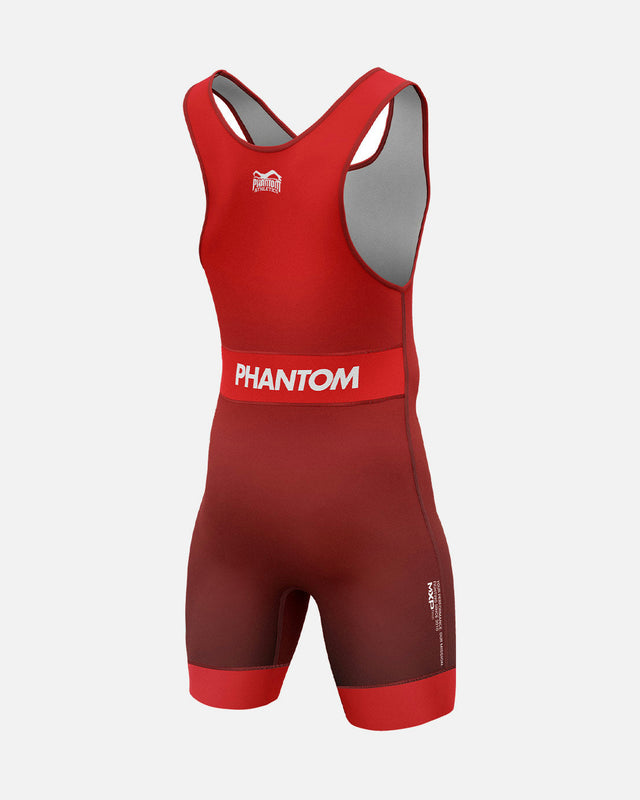 Singlet do zapasów Phantom Athletics Apex – Czerwony