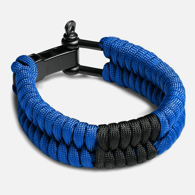Hayabusa Paracord Jiu Jitsu Armband - Modrá