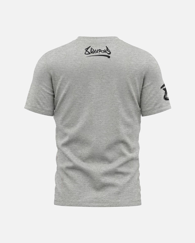 8 WEAPONS T-shirt Sak Yant Tigers – Grå