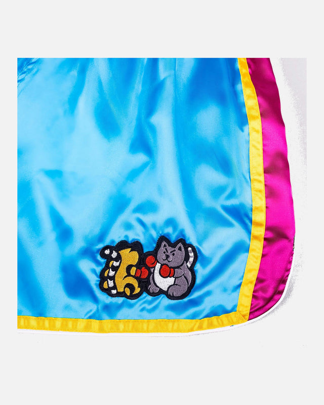 Pantaloncini Muay Thai 8 WEAPONS Meow Thai – Blu/Viola