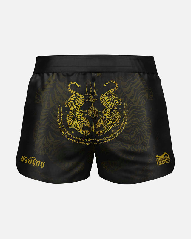 Pantaloncini Muay Thai Phantom Athletics Fusion – Nero/Oro