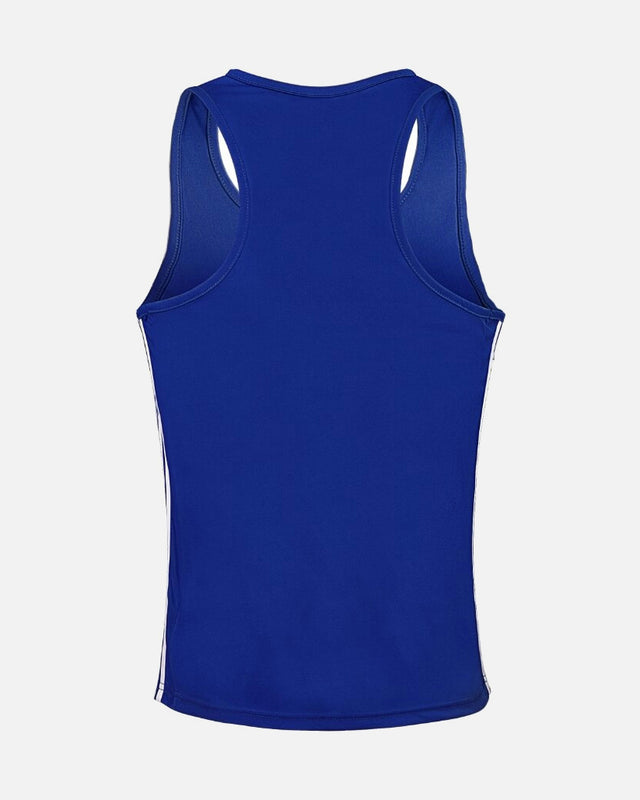 Camiseta de boxeo Adidas Punch Line – Azul/Blanco