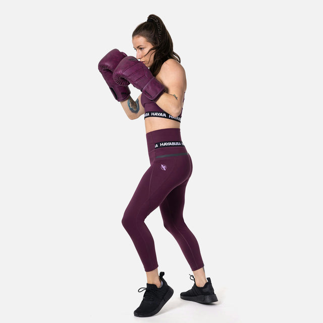 Hayabusa Leggings High Rise 3/4 Kvinder - Rød