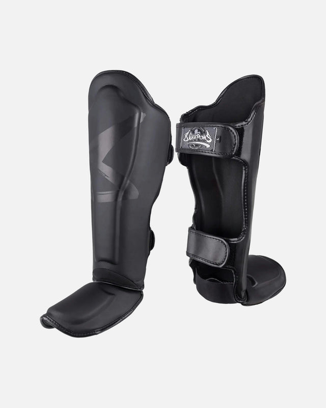 8 WEAPONS Skinnebensbeskyttere BIG 8 Premium - Sort