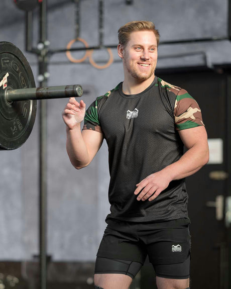 T-shirt da allenamento Phantom Athletics EVO Camo – Woodland