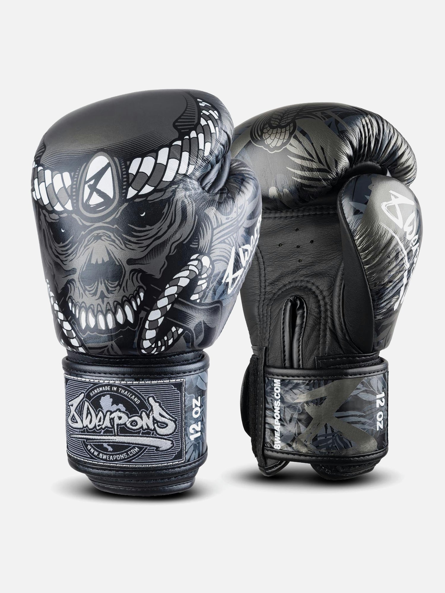 Luvas de boxe 8 WEAPONS Bone Island – Preto