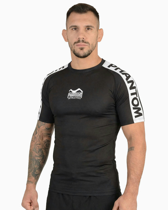 Phantom Athletics Rashguard EVO Apex Korta ärmar – Svart