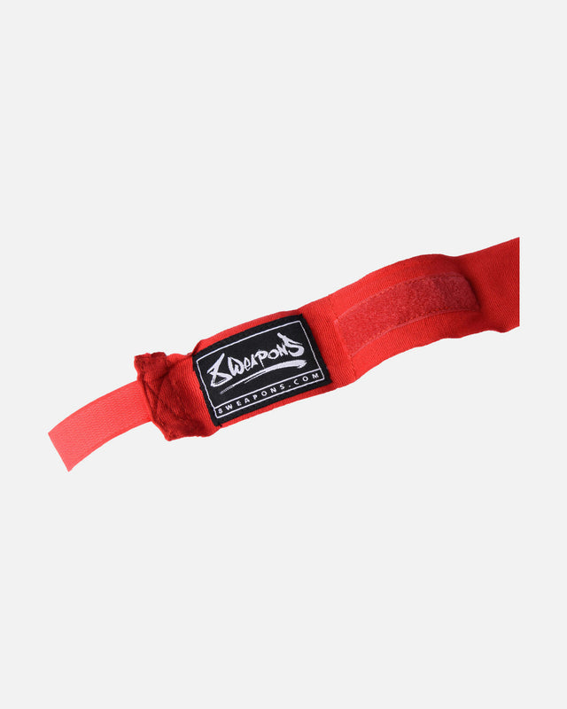8 WEAPONS Hand Wraps, semi-elastic – Red