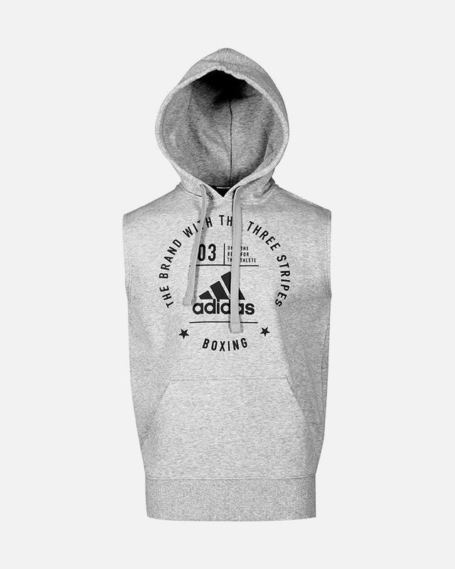 Adidas Hoodie Mouwloos Community Boxing - Grijs/Zwart