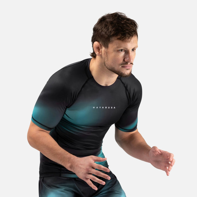 Hayabusa Rashguard Apex Nova Kurzarm – Türkis
