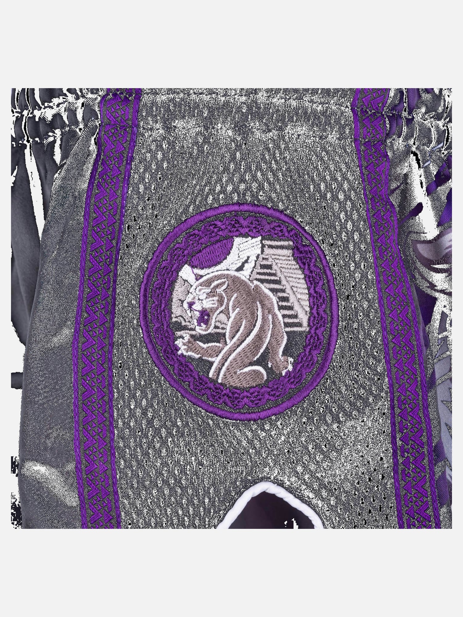 8 WEAPONS Muay Thai Shorts Beastial Panther - Zwart/Paars