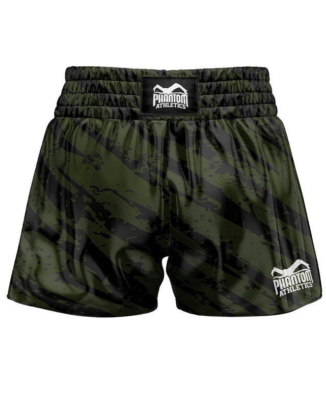 Phantom Athletics Muay Thai Shorts Tiger Camo - Legergroen