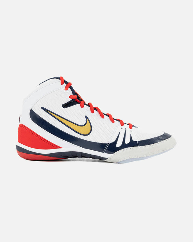 Botas de lucha Nike Freek SE - Blanco/Oro/Azul marino