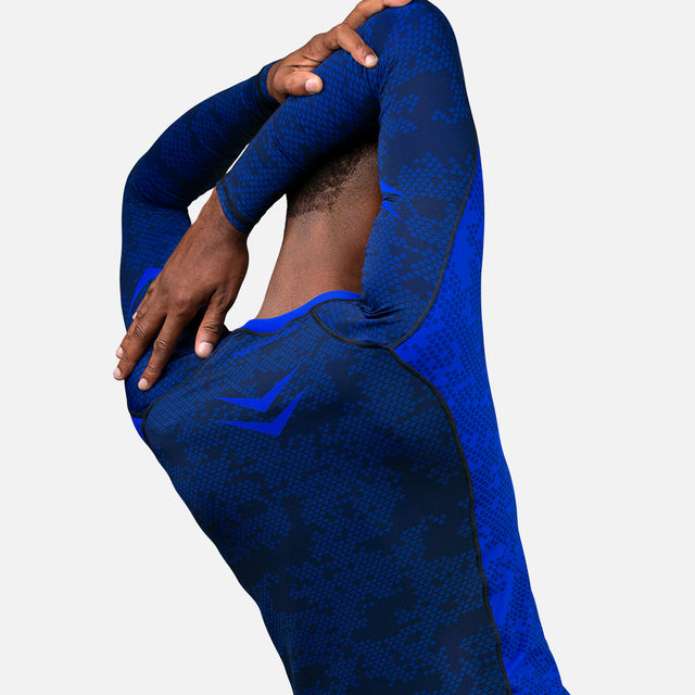 Hayabusa Rashguard Ranked Mâneci Lungi - Albastru