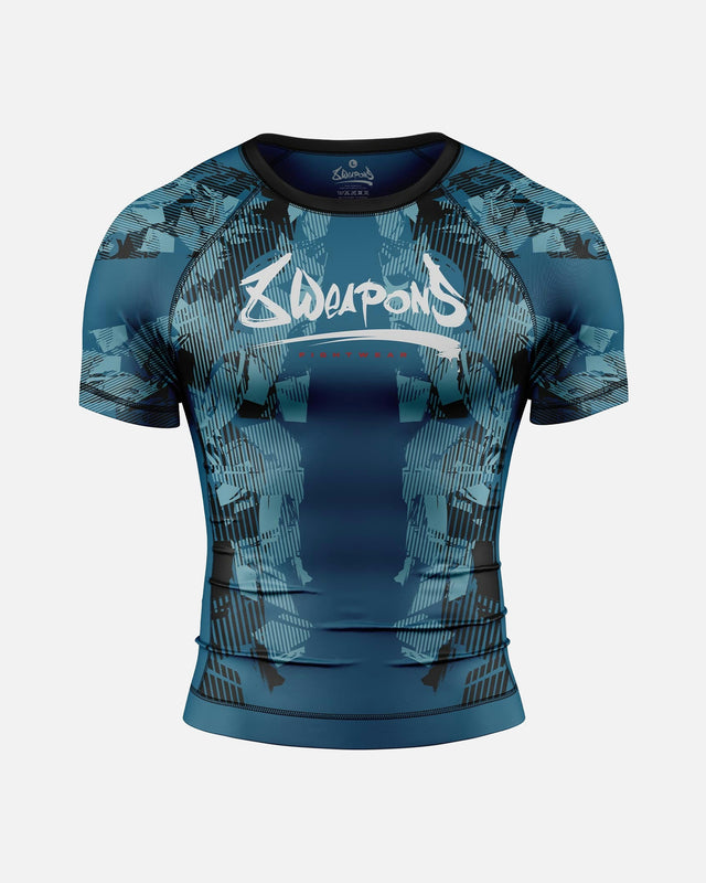 8 WEAPONS Rashguard Hit 2.0 – Mörkblå/Svart