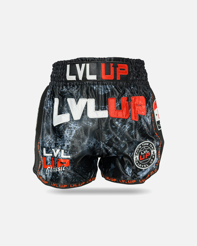 Pantalones de Muay Thai LVL UP Stadium – Negro