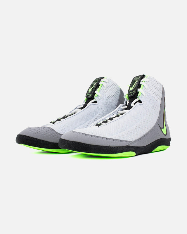 Botas de lucha Nike Inflict 4 – Gris/Blanco/Verde