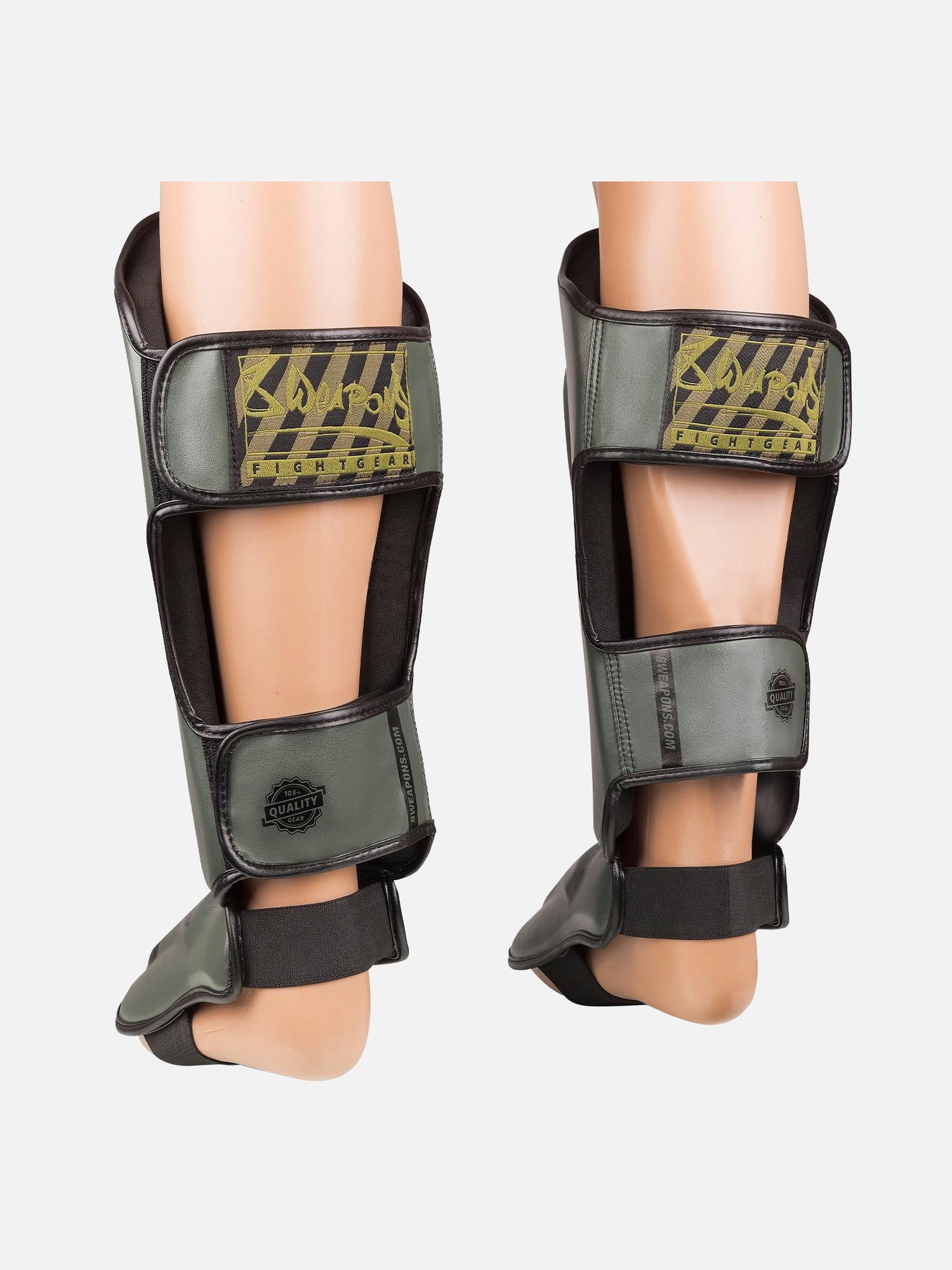 8 WEAPONS Schienbeinschoner Unlimited 2.0 – Olive/Schwarz
