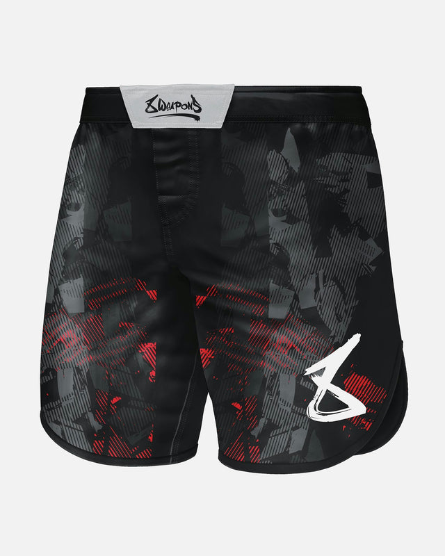 8 WEAPONS MMA-shorts Hit 2.0 – Svart/Röd