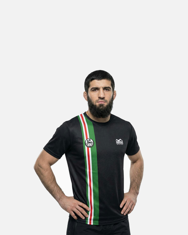 T-shirt da allenamento Phantom Athletics EVO+ Team Chechnya – Nero/Verde