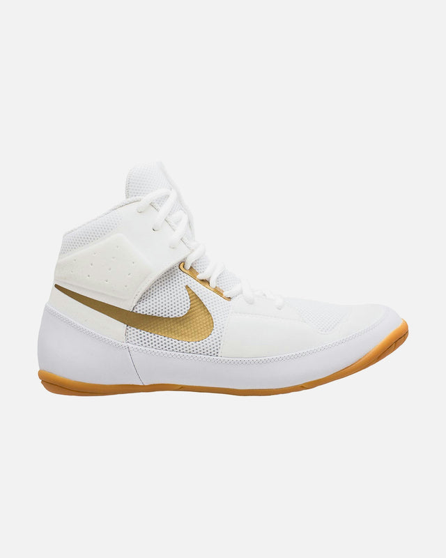 Zápasnické boty Nike Fury – Bílé/Zlaté
