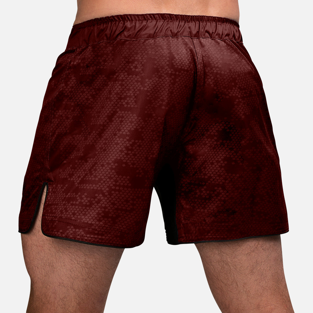 Shorts de MMA Hayabusa Hex Mid-Thigh – Bordeaux