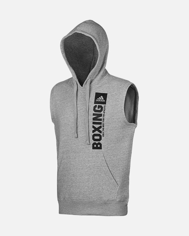 Adidas Hoodie sans manches Boxe – Gris/Noir